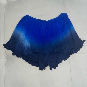 Blue Ombré Erge Design Shorts